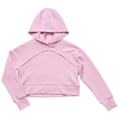 Girls (7-12) Yogalicious(R) Scuba Crop Hoodie w/ Keyhole