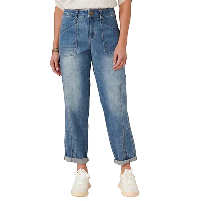 Womens Democracy Ab solution(R) Barrel Leg Side Panel Jeans