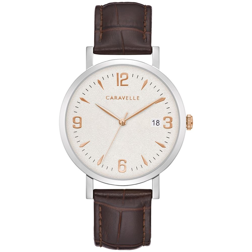 bulova brown leather strap