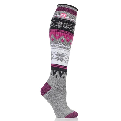 Womens Heat Holders Laura Lite Fair Isle Knee High Socks