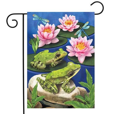 Briarwood Lane Frog Pond Summer Garden Flag