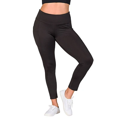 Womens 24/7 Comfort Apparel Side Pocket Yoga Leggings