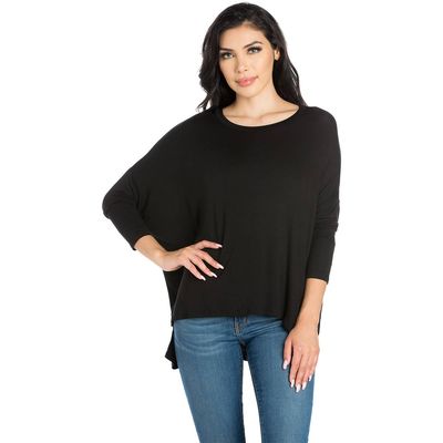 Womens 24/7 Comfort Apparel Oversized Dolman Tee