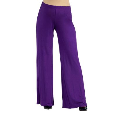 Plus Size 24/7 Comfort Apparel Palazzo Maternity Pants