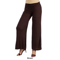 Plus Size 24/7 Comfort Apparel Palazzo Maternity Pants