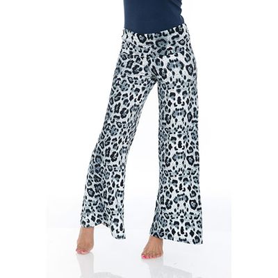 Womens White Mark Grey Printed Palazzo Pants