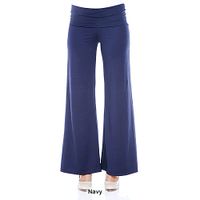 Womens White Mark Solid Palazzo Pants