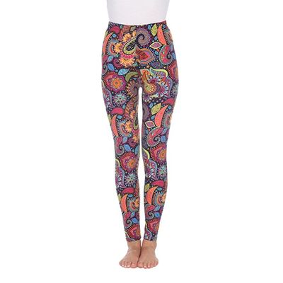 Womens White Mark Paisley Floral Leggings