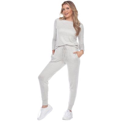 Womens White Mark 2pc. Lounge Solid Pants Set