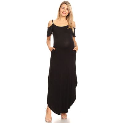 Womens White Mark Reta Maternity Maxi Dress