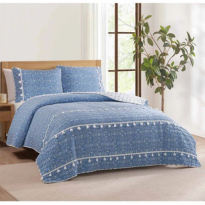 Design Studio Pasadena Medallion Reversible Quilt Set