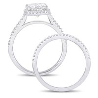 Diamond Classics(tm) 14kt. Cushion Cut Bridal Ring Set