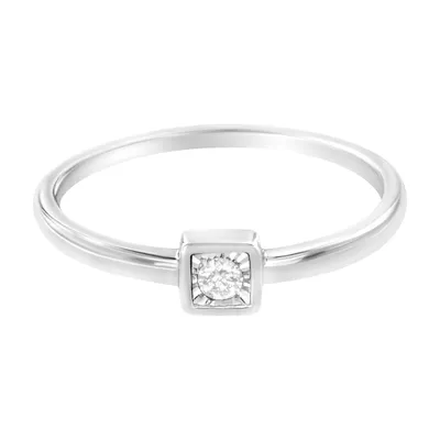 Haus of Brilliance Sterling Silver Diamond Accent Promise Ring