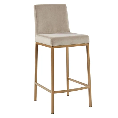 Nspire 26in. Velvet Upholstered Counter Stools - Set of 2