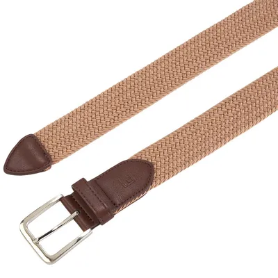 Mens Stone Mountain Fabric Stretch Belt - Tan