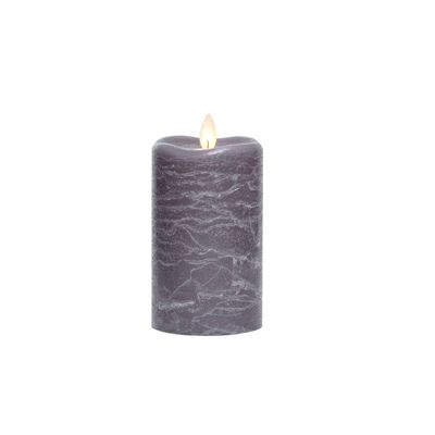 Mirage Flameless LED Pillar Candle - Grey