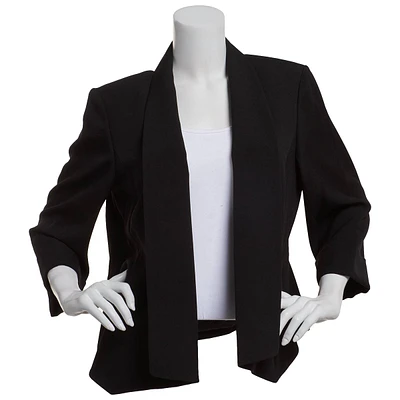 Womens Kasper Callie Stretch Crepe Open Blazer