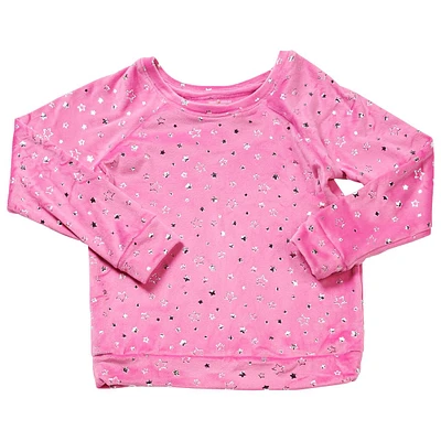 Girls (7-16) Tales & Stories Velour Stars Sweatshirt