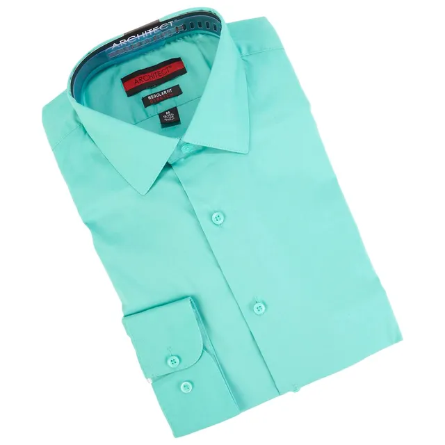 Fitted Stretch Dress Shirts Perry Ellis Men's Stretch Slim Fit Untucked Shirt - Blue Fitted Stretch Dress Shirts Perry Ellis Men's Stretch Slim Fit Untucked Shirt - Blue