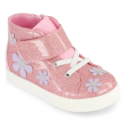 Little Girl Jessica Simpson Sadie Flower High Top Sneakers