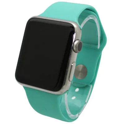 Womens Olivia Pratt(tm) Solid Silicone Apple Watch Band - 8812