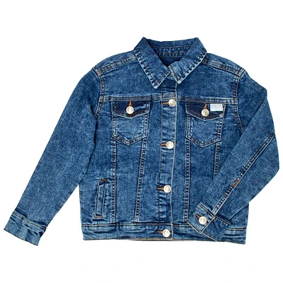 Toddler Girl 7 For All Mankind(R) Basic Denim Jacket