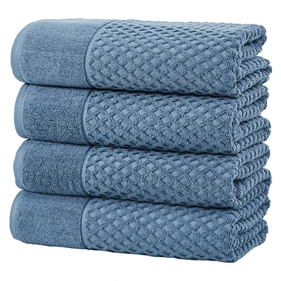 Freshfolds Grayson 4pc. Cotton Lattice Textured Bath Towels