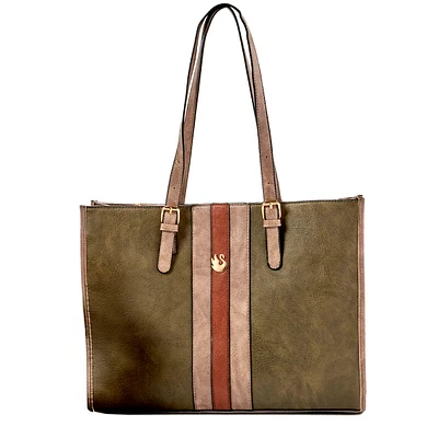 Gloria Vanderbilt Distressed Stripe Tote