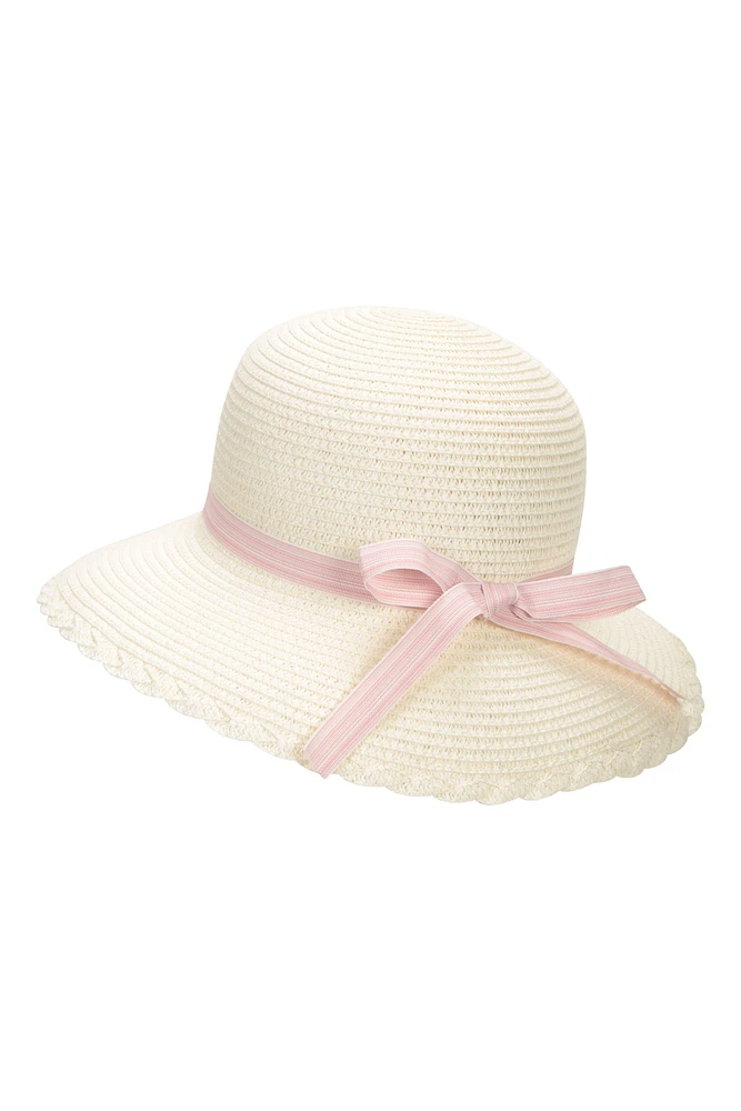 Gardening Womens Straw Sun Hat with Bow