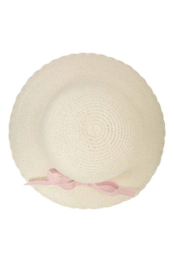 Gardening Womens Straw Sun Hat with Bow