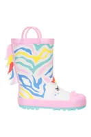 Glitter Unicorn Toddler Rain Boots