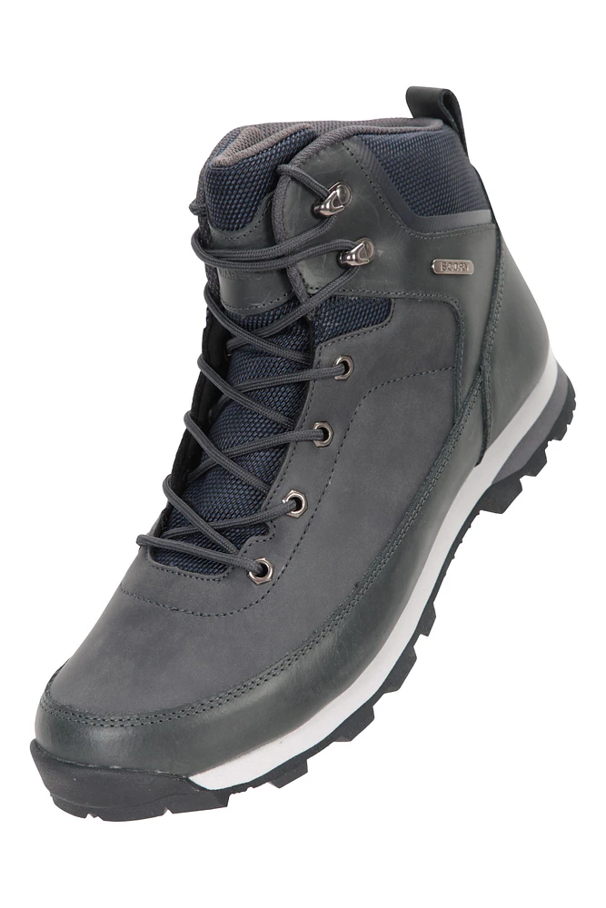 Pilgrim Mens Leather Waterproof Outdoor Boots