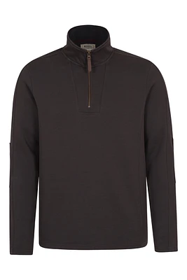 Zeta Mens Zip Neck Top