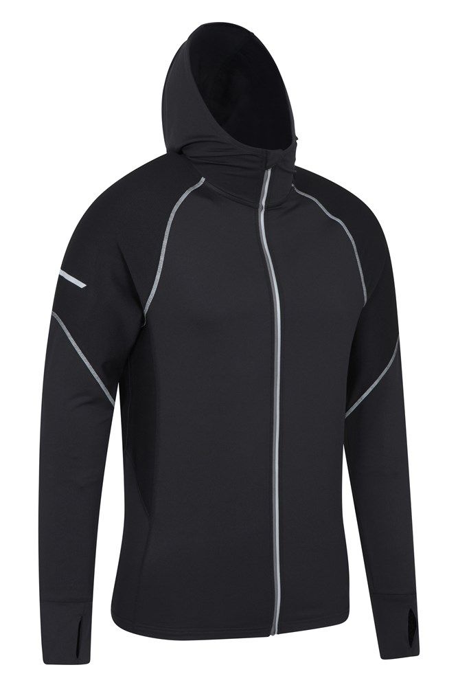 Control Mens Reflective Running Hoodie