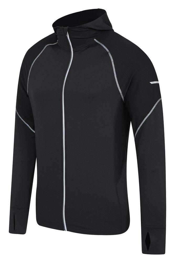 Control Mens Reflective Running Hoodie