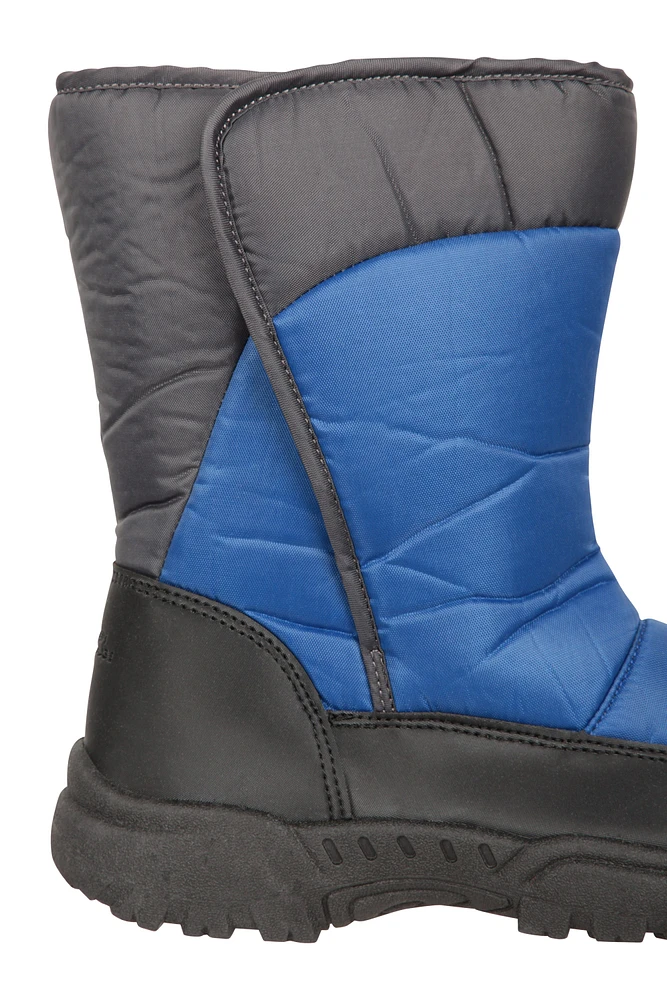 Kids Caribou Single Stripe Adaptive Snow Boots