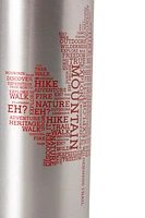 35 oz. Printed Metallic Bottle With Karabiner