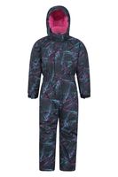 Cloud Printed Kids Waterproof All One Snowsuit