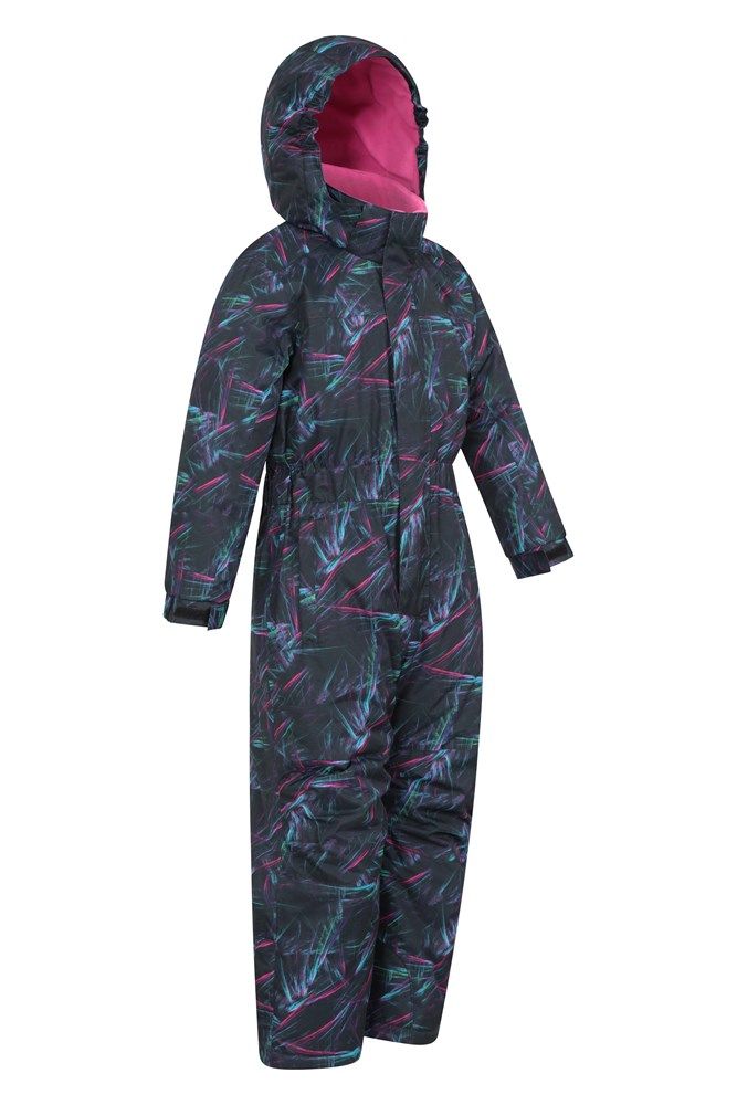 Cloud Printed Kids Waterproof All One Snowsuit
