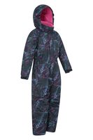 Cloud Printed Kids Waterproof All One Snowsuit