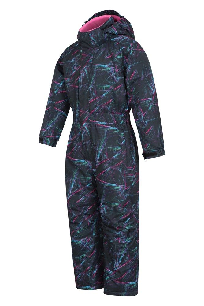 Cloud Printed Kids Waterproof All One Snowsuit