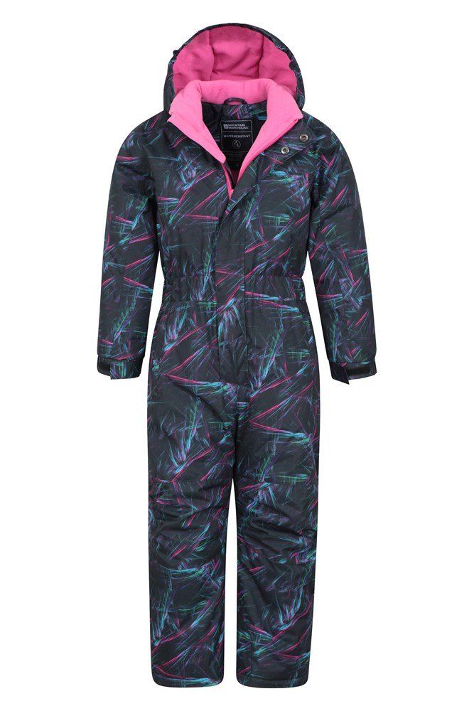 Cloud Printed Kids Waterproof All One Snowsuit