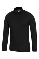 Talus Mens Long Sleeved Zip Neck Top