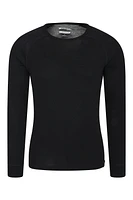 Merino Mens Long Sleeved Round Neck Top