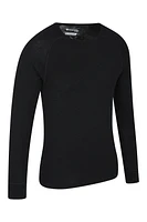 Merino Mens Long Sleeved Round Neck Top