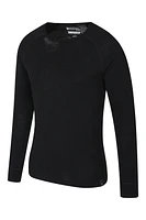 Merino Mens Long Sleeved Round Neck Top