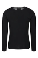 Merino Mens Long Sleeved Round Neck Top