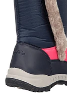 Caribou Kids Faux Fur Trim Adaptive Snow Boots