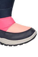 Caribou Kids Faux Fur Trim Adaptive Snow Boots