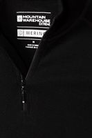 Merino Mens Long Sleeved Zip Neck Top